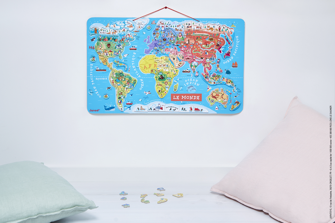 CASSE-TÊTE MONDE MAGNÉTIQUE - FRANÇAIS JANOD PUZZLES