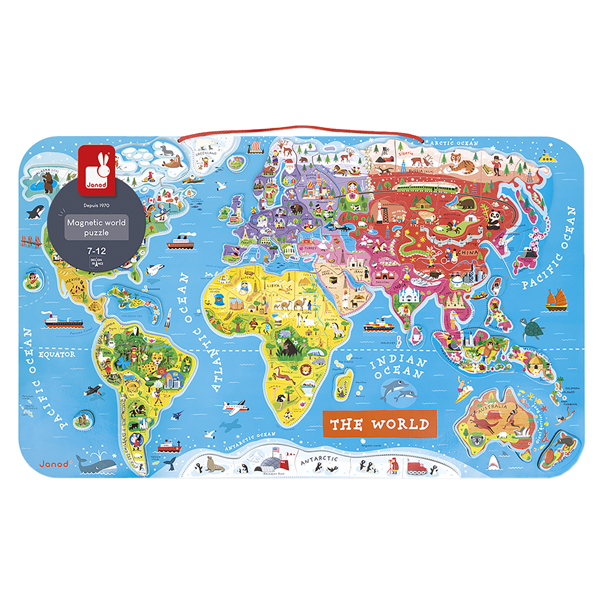 CASSE-TÊTE MONDE MAGNÉTIQUE - ANGLAIS JANOD PUZZLES
