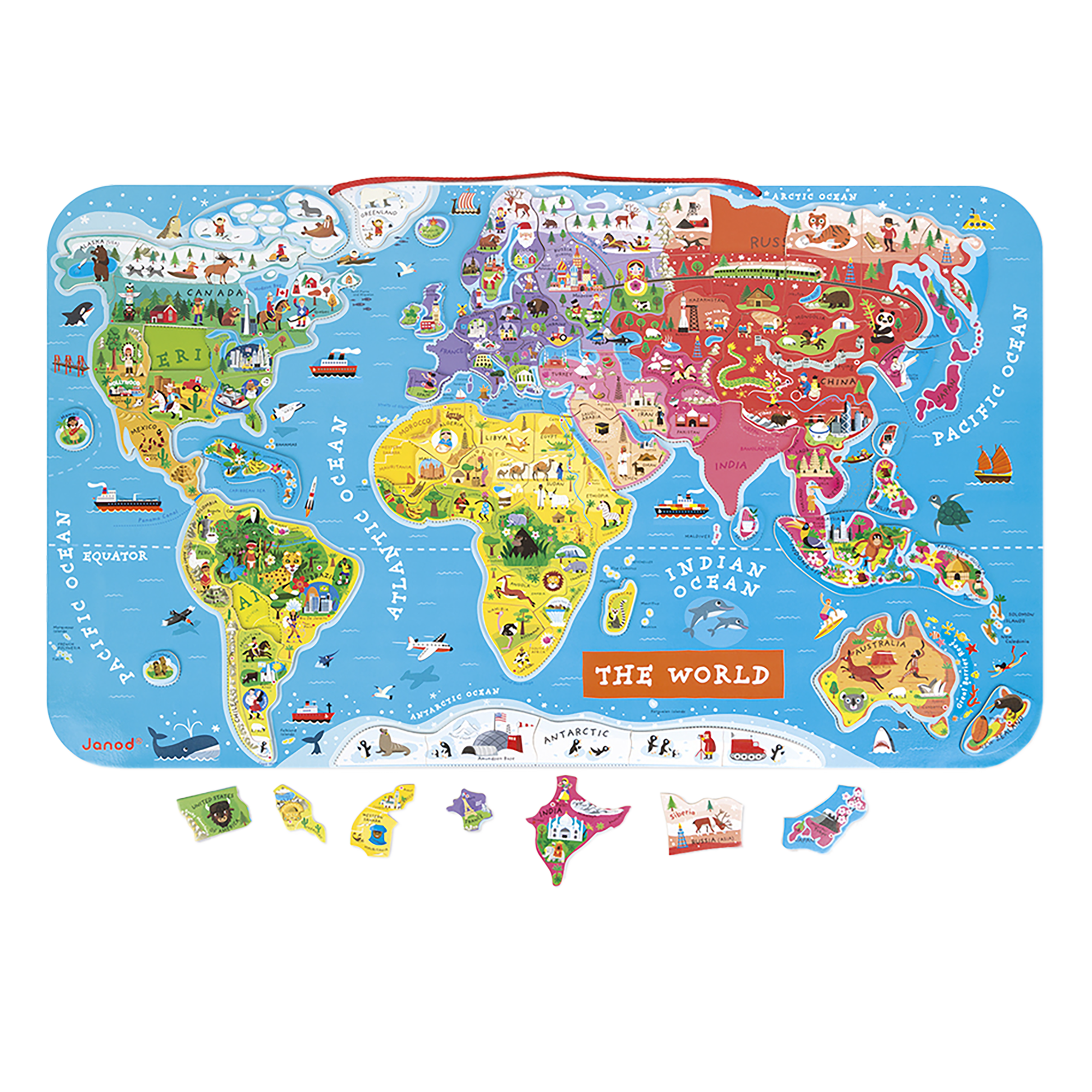 CASSE-TÊTE MONDE MAGNÉTIQUE - ANGLAIS JANOD PUZZLES
