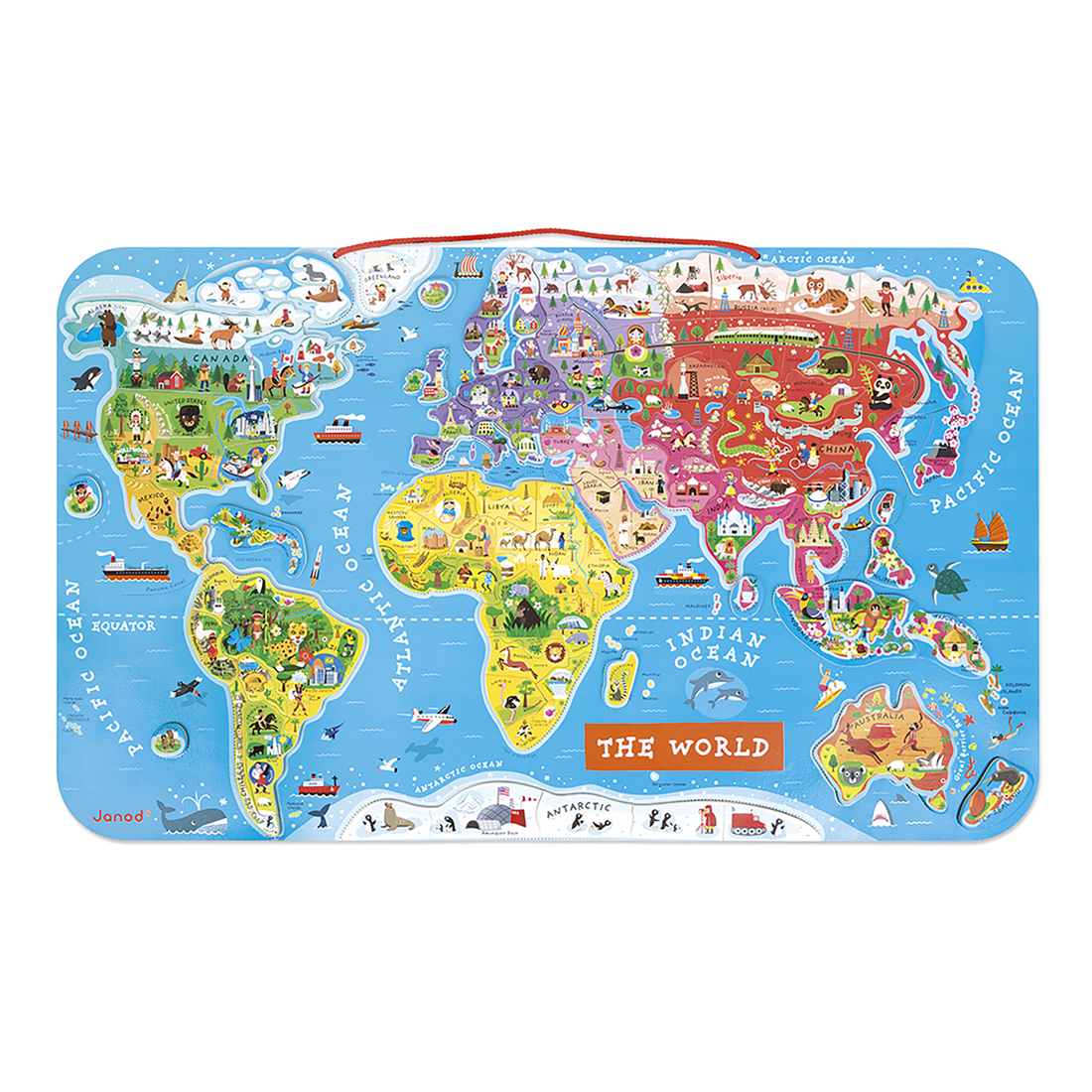 CASSE-TÊTE MONDE MAGNÉTIQUE - ANGLAIS JANOD PUZZLES