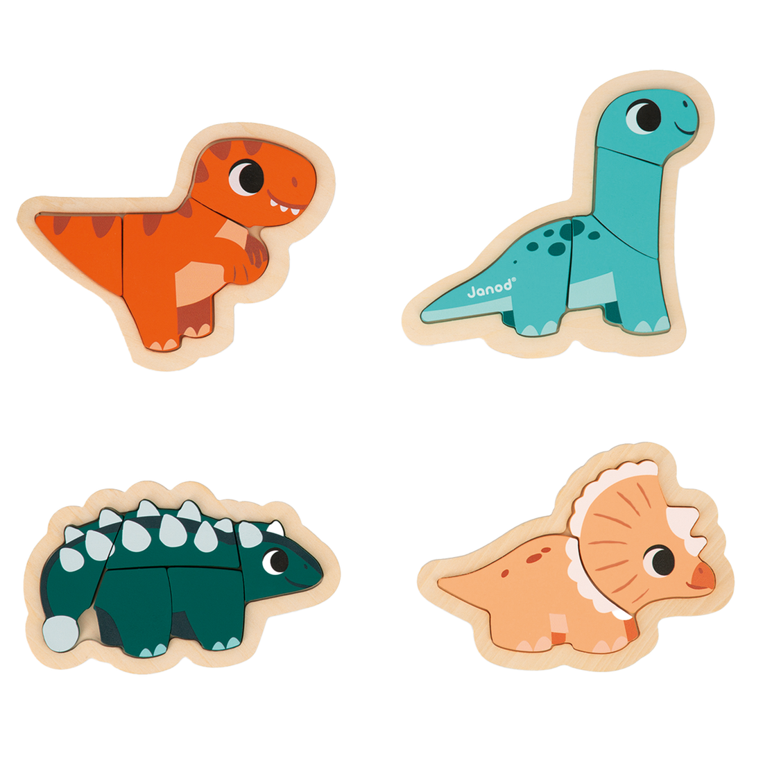 DINO - 4 PUZZLES EVOLUTIFS DINO JANOD PUZZLES