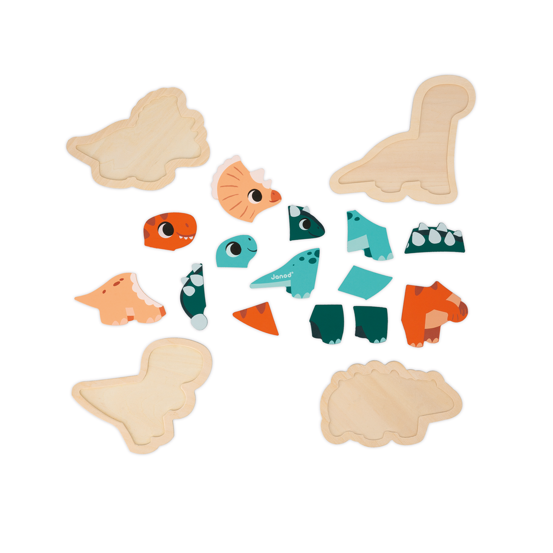 DINO - 4 PUZZLES EVOLUTIFS DINO JANOD PUZZLES