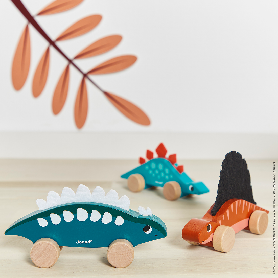 DINO - DINOS À POUSSER (VENDU 6 UNITÉS - 6 MODÈLES) JANOD