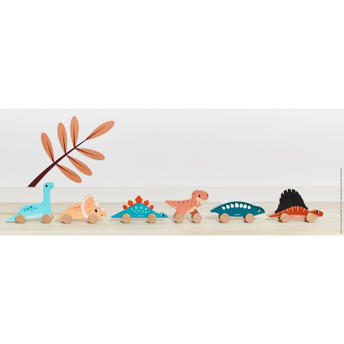 DINO - DINOS À POUSSER (VENDU 6 UNITÉS - 6 MODÈLES) JANOD