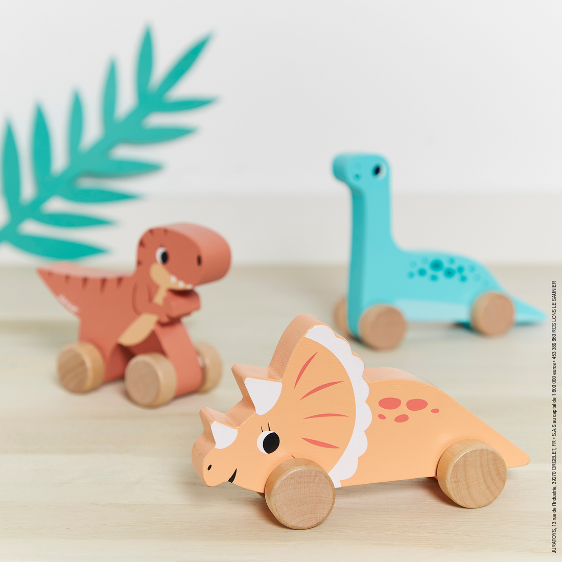 DINO - DINOS À POUSSER (VENDU 6 UNITÉS - 6 MODÈLES) JANOD