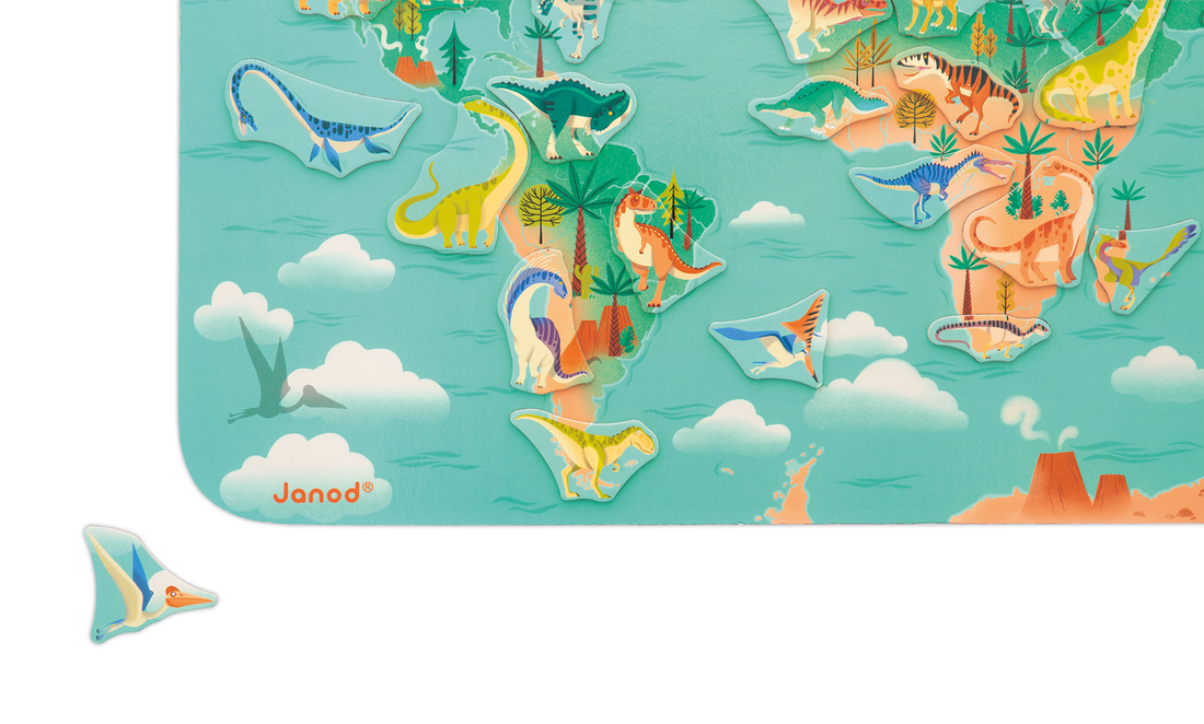 DINO - PLANISPHÈRE MAGNÉTIQUE JANOD