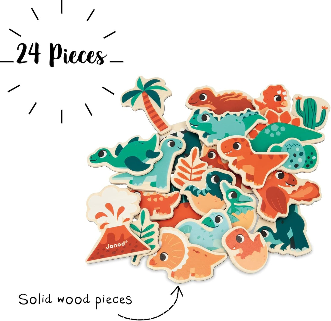 DINO - AIMANTS -  24pcs JANOD