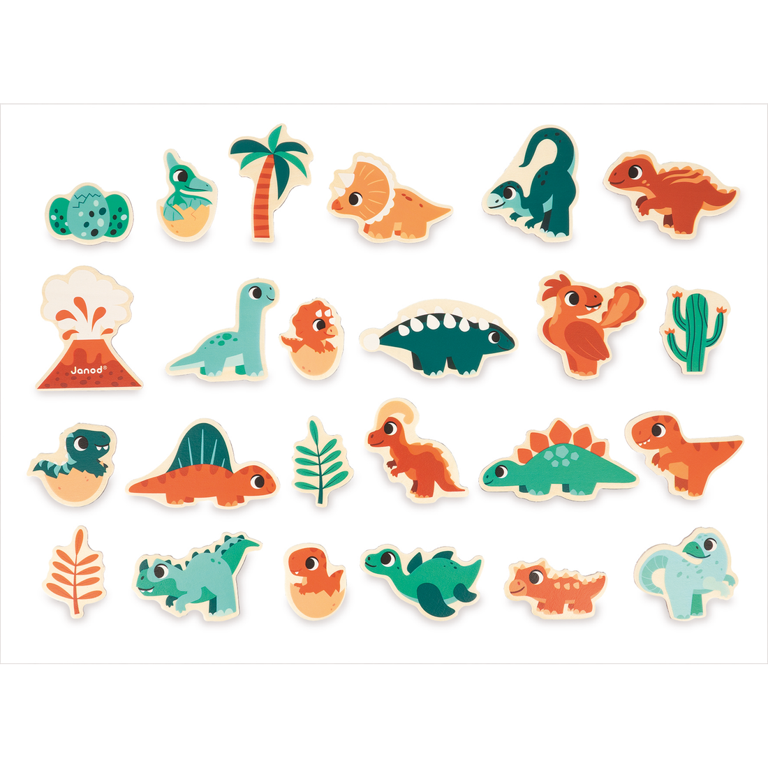 DINO - AIMANTS -  24pcs JANOD