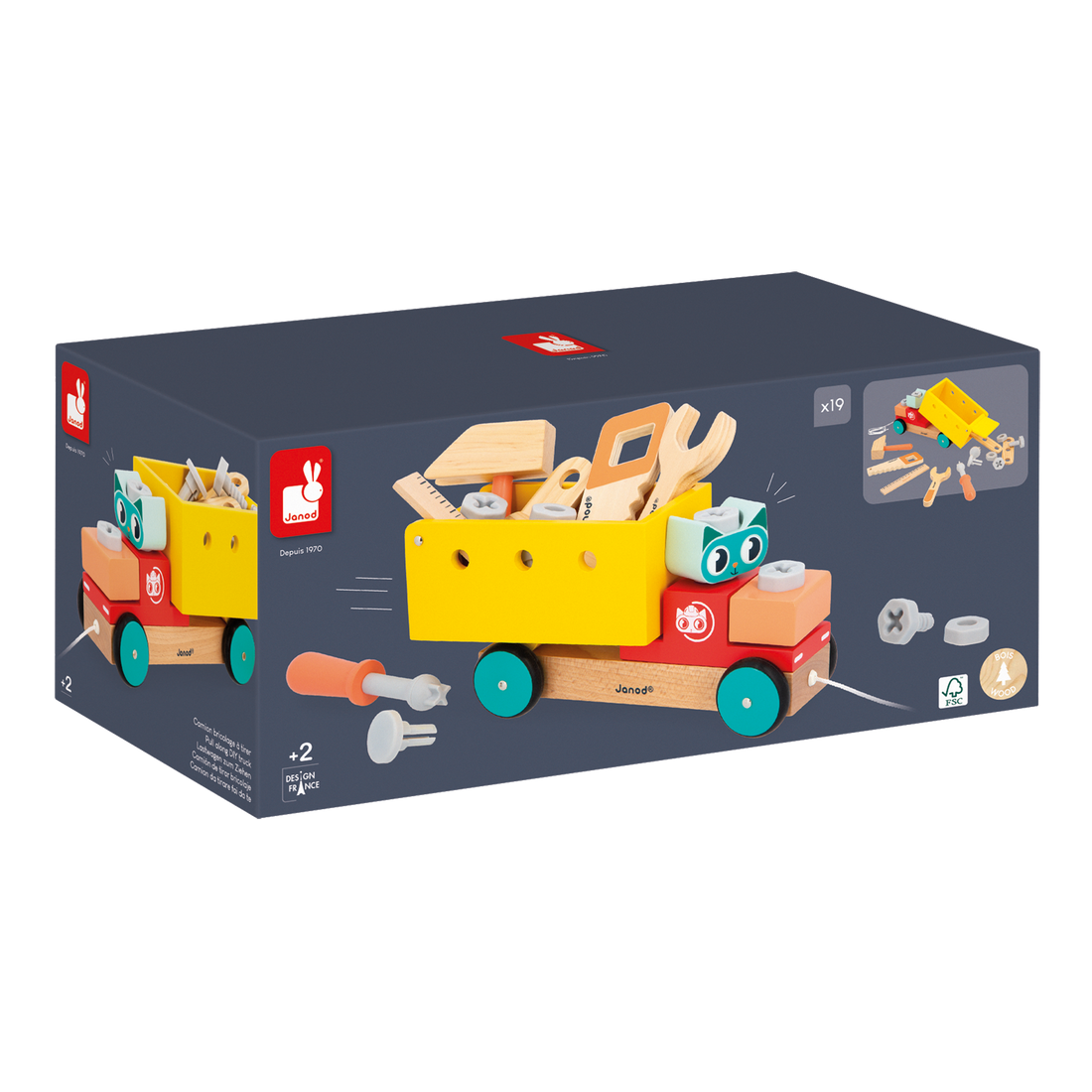 BRICO'KIDS: CAMION DIY À TIRER JANOD