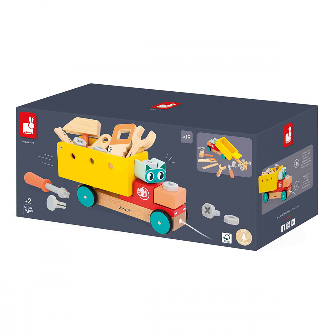 BRICO'KIDS: CAMION DIY À TIRER JANOD