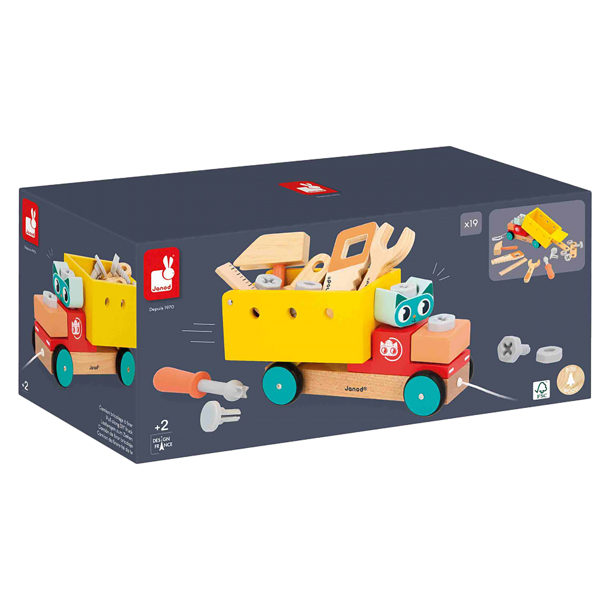 BRICO'KIDS: CAMION DIY À TIRER JANOD