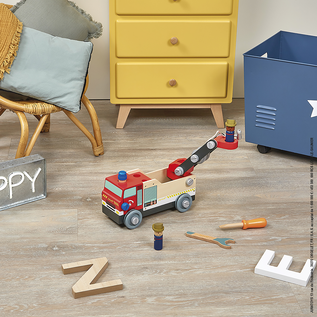BRICO'KIDS - CAMION DE POMPIERS À CONSTRUIRE JANOD