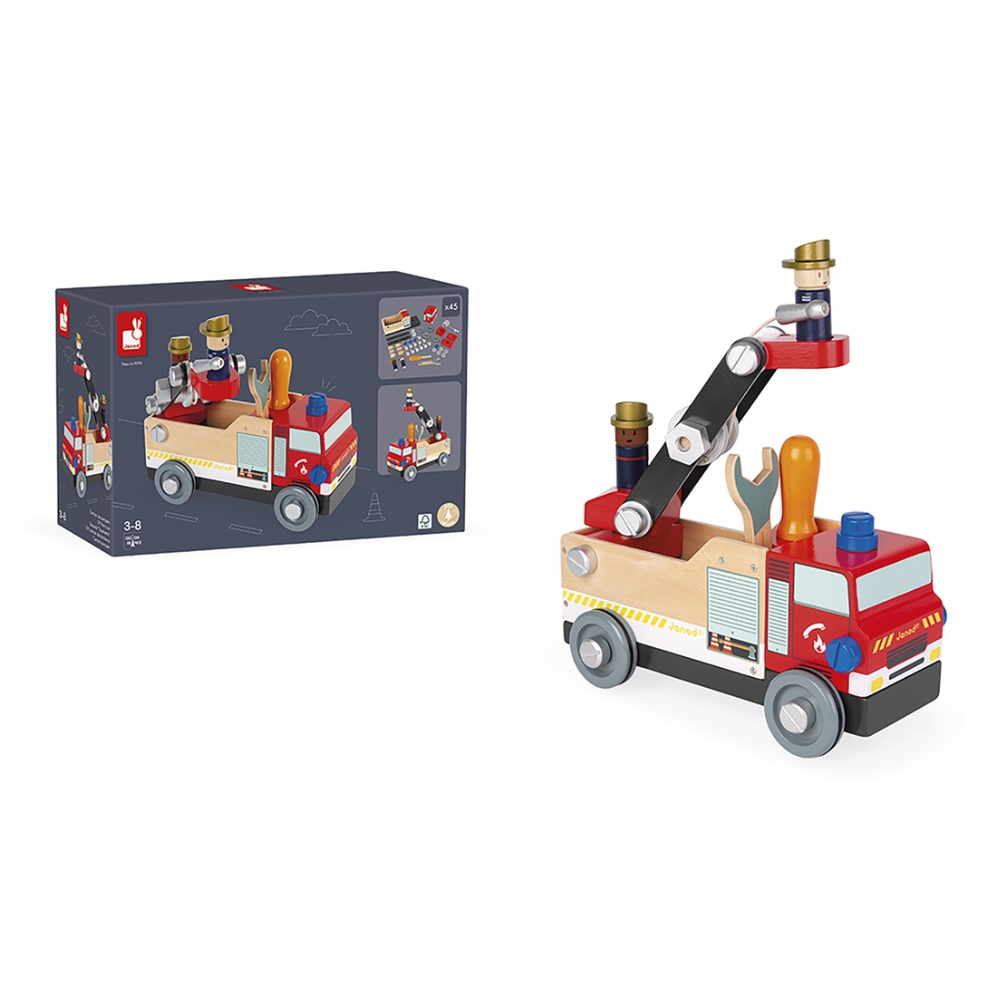 BRICO'KIDS - CAMION DE POMPIERS À CONSTRUIRE JANOD