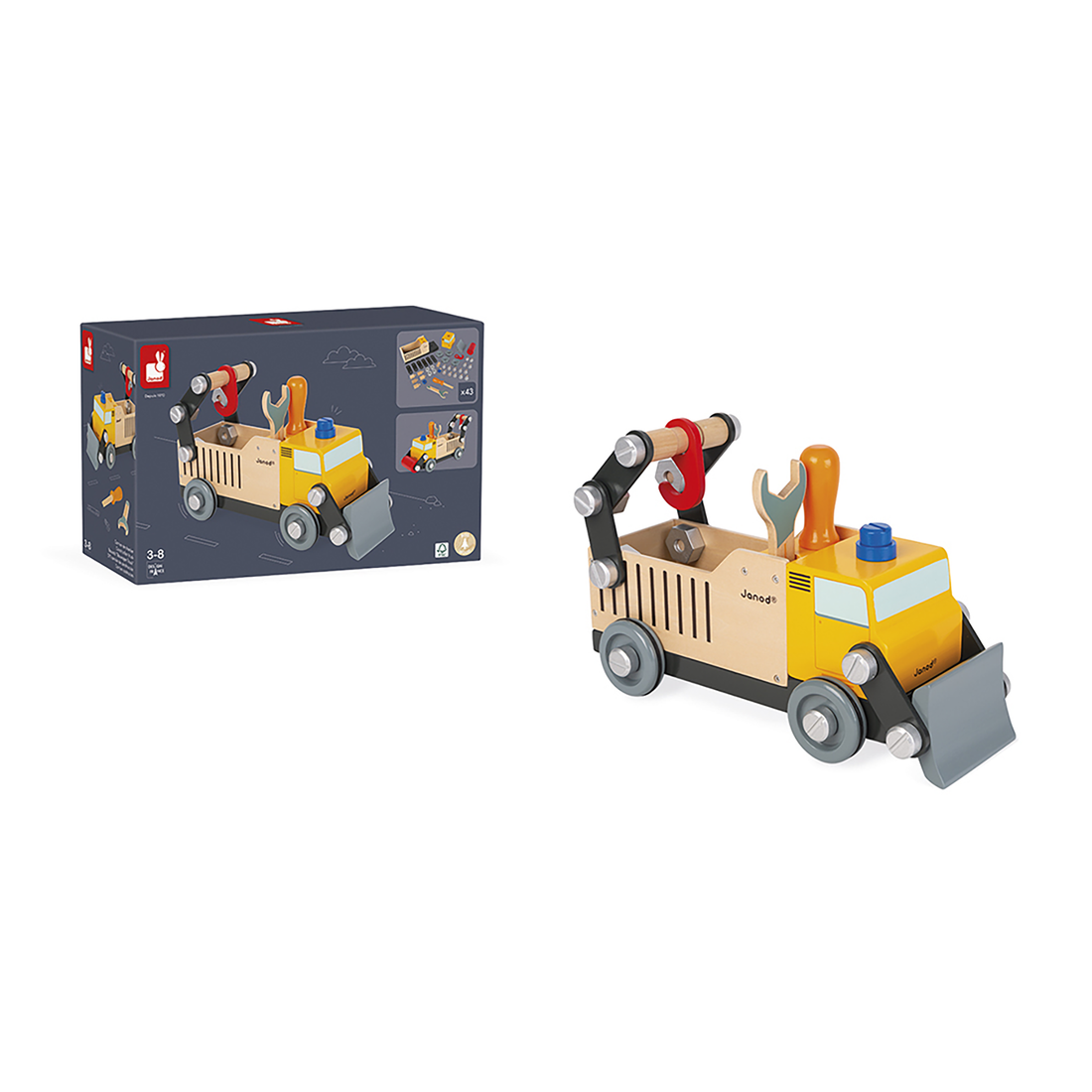 BRICO'KIDS - CAMION DE CHANTIER À CONSTRUIRE JANOD