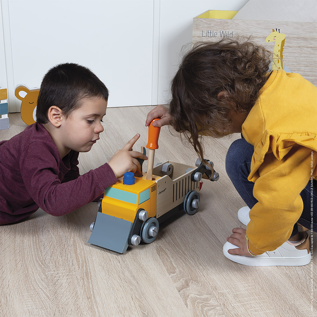 BRICO'KIDS - CAMION DE CHANTIER À CONSTRUIRE JANOD