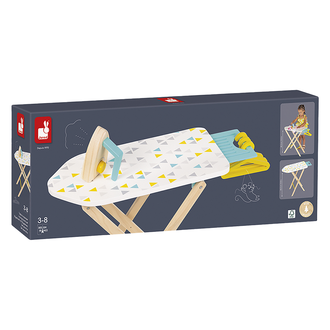 TABLE À REPASSER EN BOIS JANOD