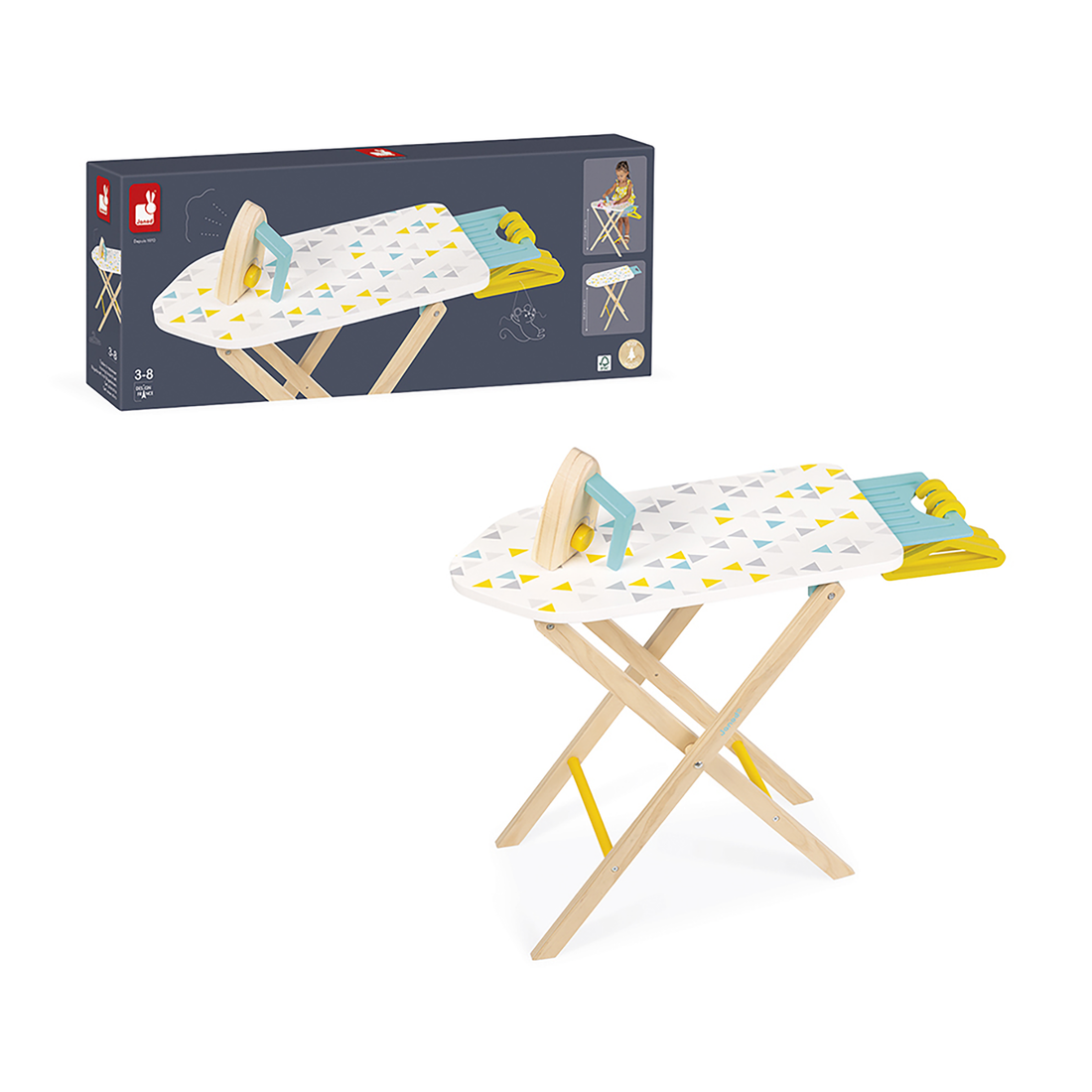 TABLE À REPASSER EN BOIS JANOD