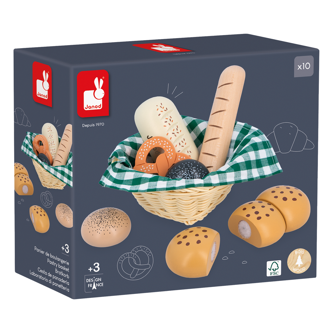 MAMIE SOLEIL: PANIER DE BOULANGERIE JANOD