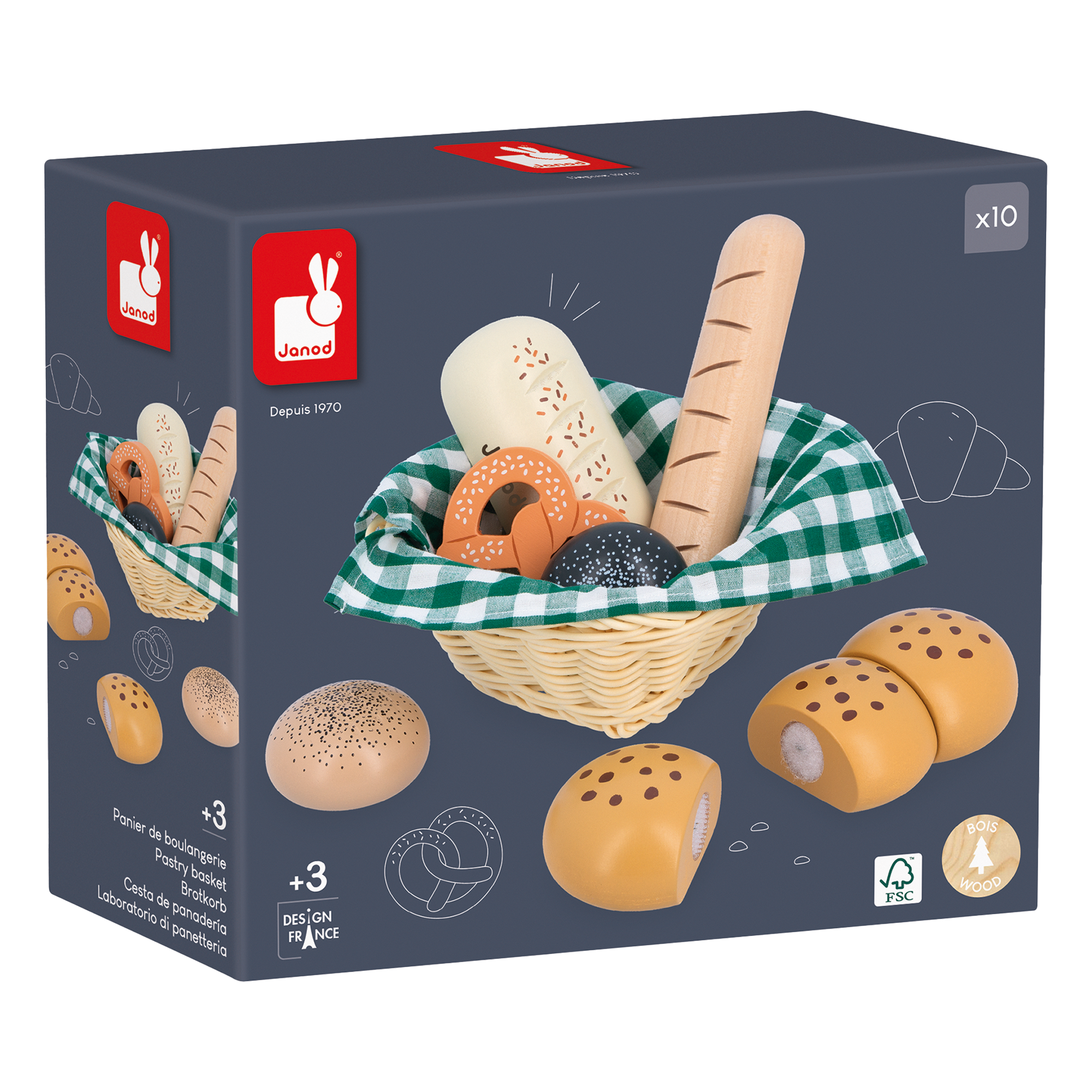 MAMIE SOLEIL: PANIER DE BOULANGERIE JANOD