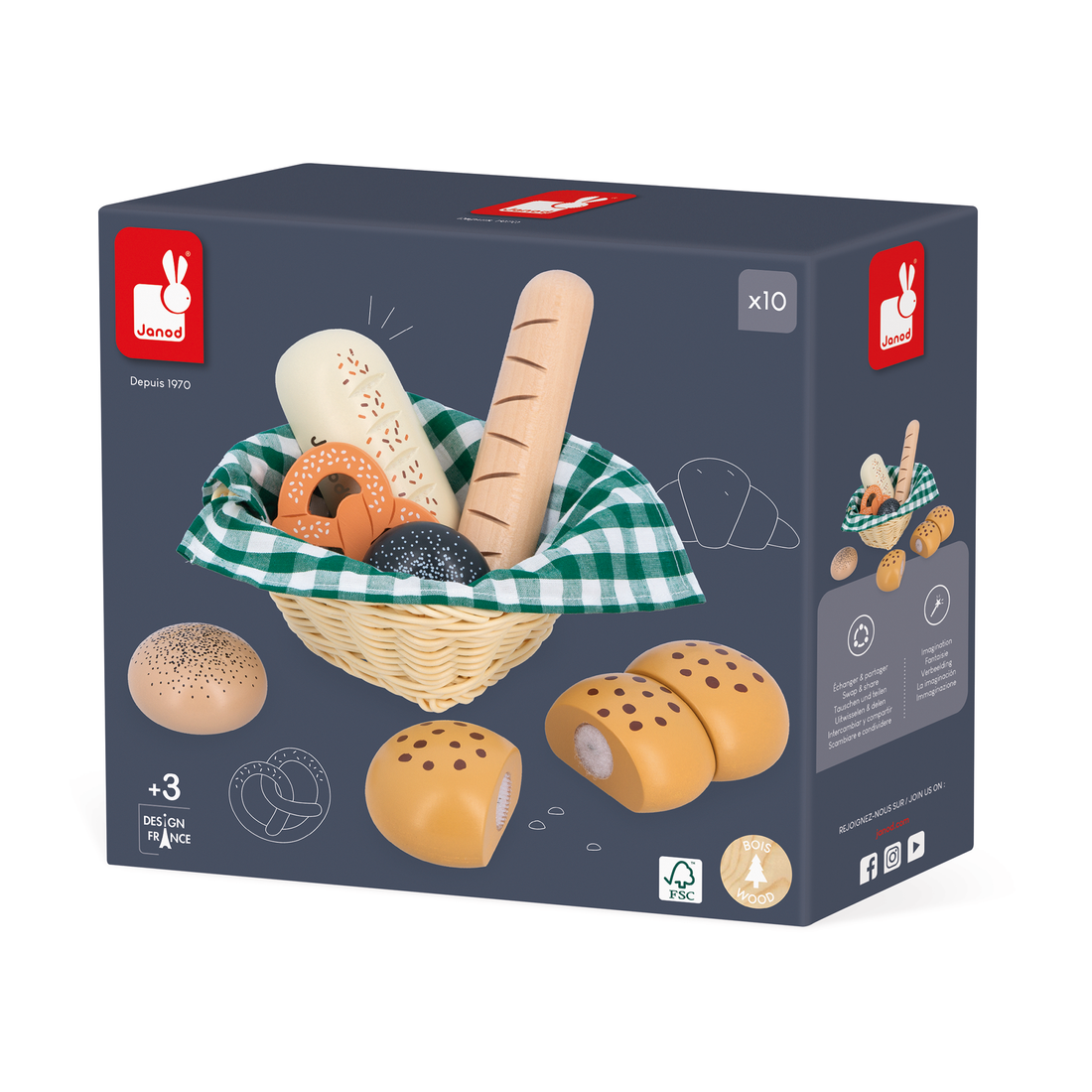 MAMIE SOLEIL: PANIER DE BOULANGERIE JANOD