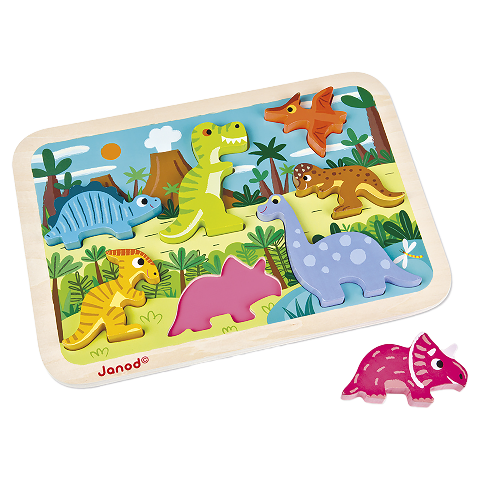 PUZZLE CHUNKY - DINOSAURES JANOD PUZZLES
