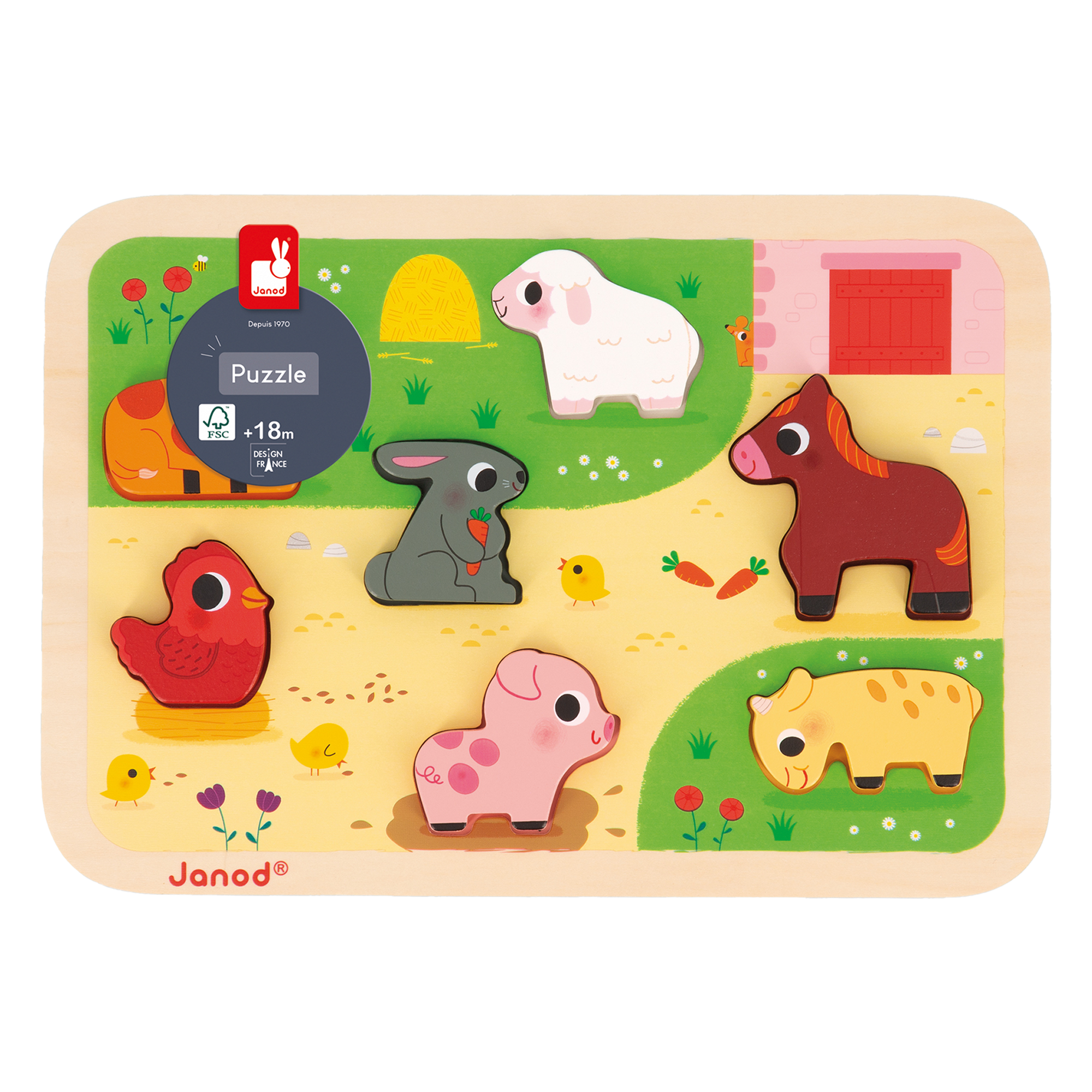 CHUNKY PUZZLE - À LA FERME JANOD PUZZLES