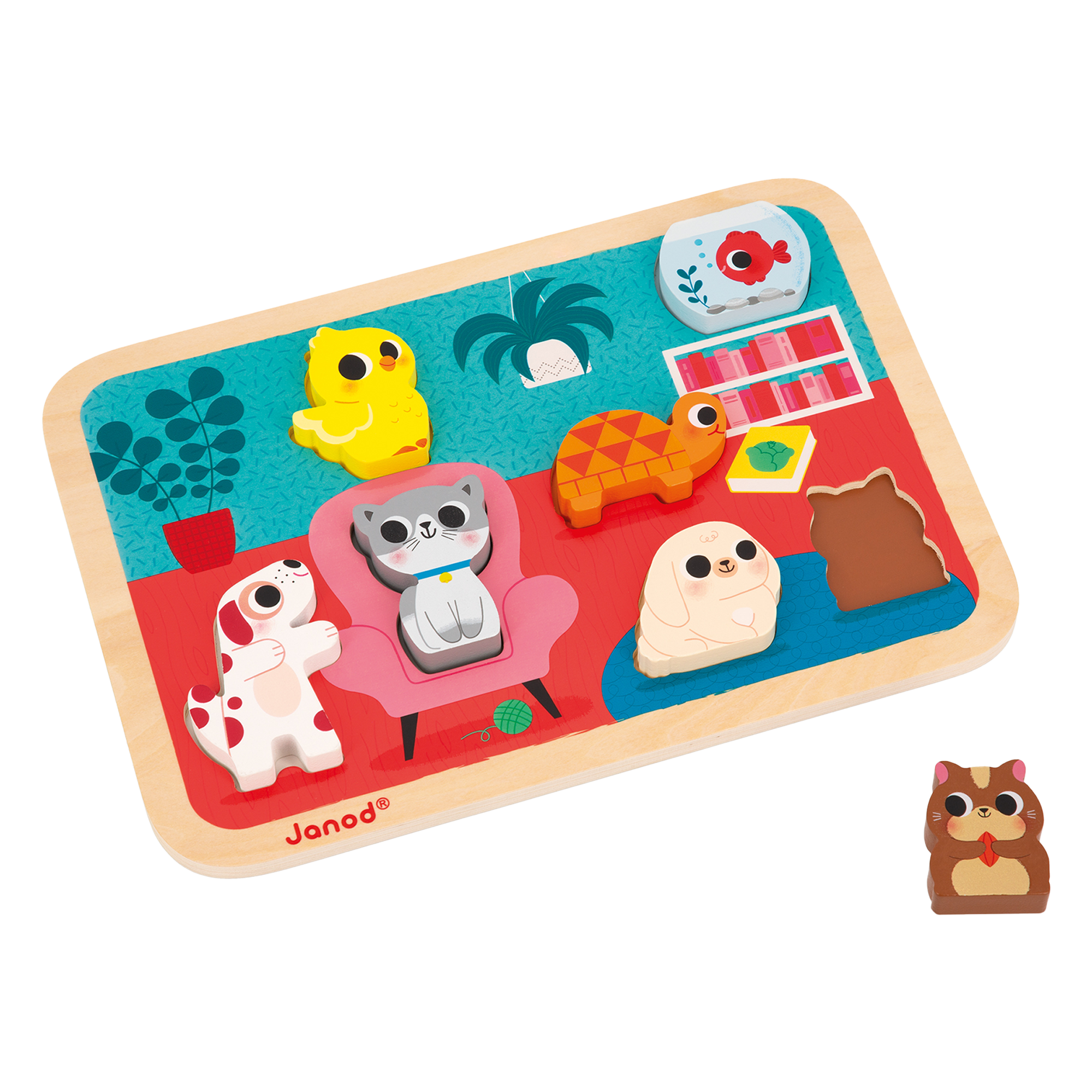 CHUNKY PUZZLE - LES ANIMAUX DOMESTIQUES JANOD PUZZLES