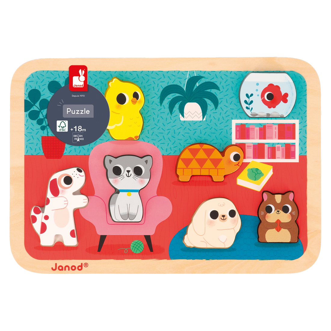CHUNKY PUZZLE - LES ANIMAUX DOMESTIQUES JANOD PUZZLES