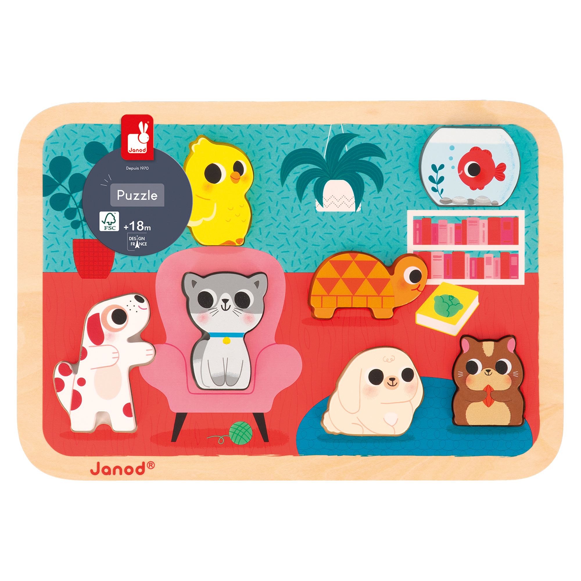 CHUNKY PUZZLE - LES ANIMAUX DOMESTIQUES JANOD PUZZLES