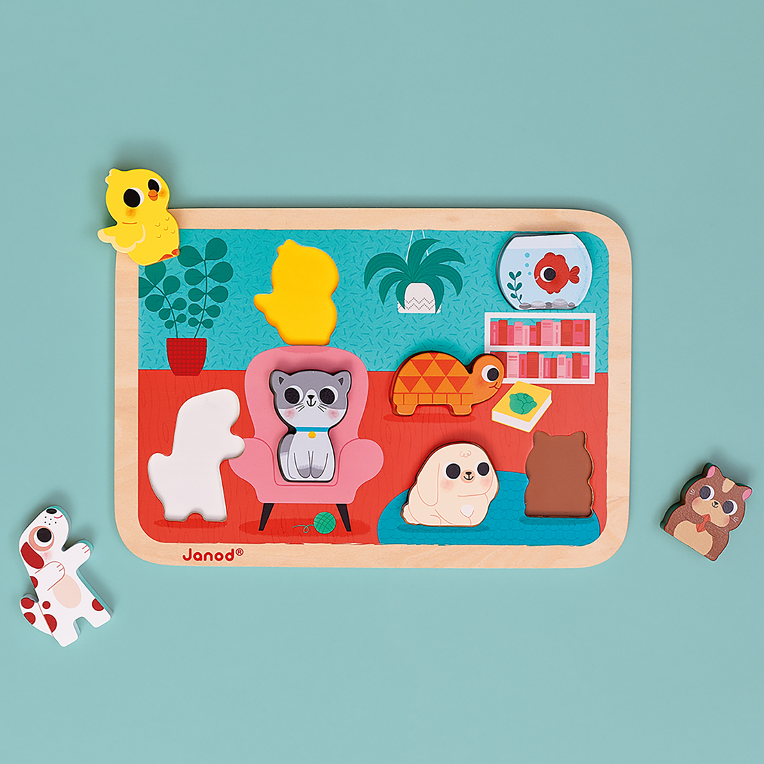 CHUNKY PUZZLE - LES ANIMAUX DOMESTIQUES JANOD PUZZLES