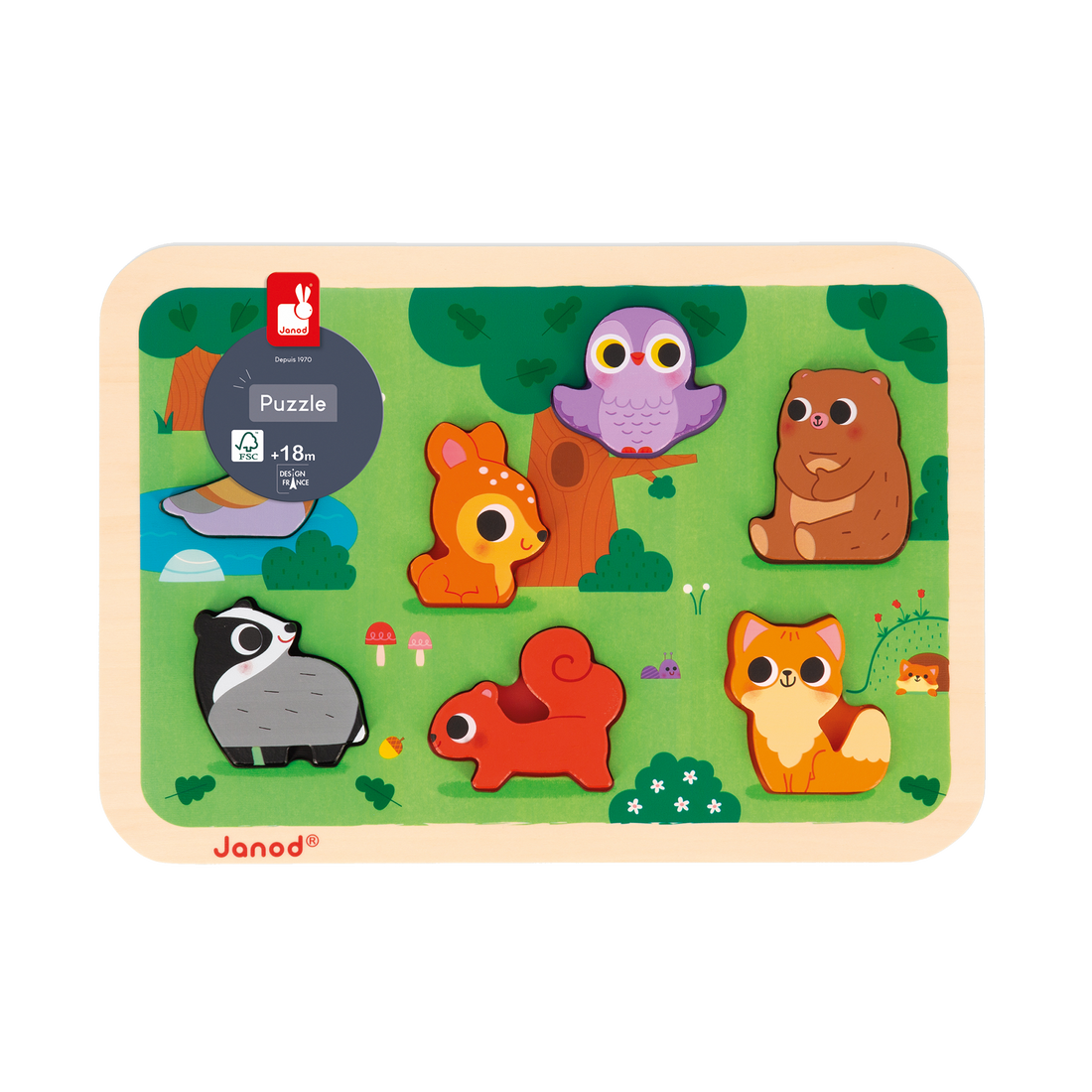 CHUNKY PUZZLE - LA FORÊT JANOD PUZZLES