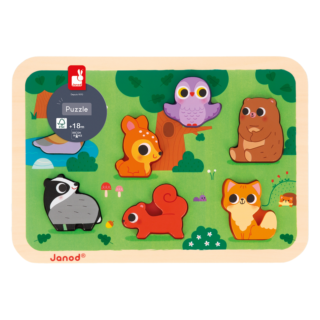 CHUNKY PUZZLE - LA FORÊT JANOD PUZZLES