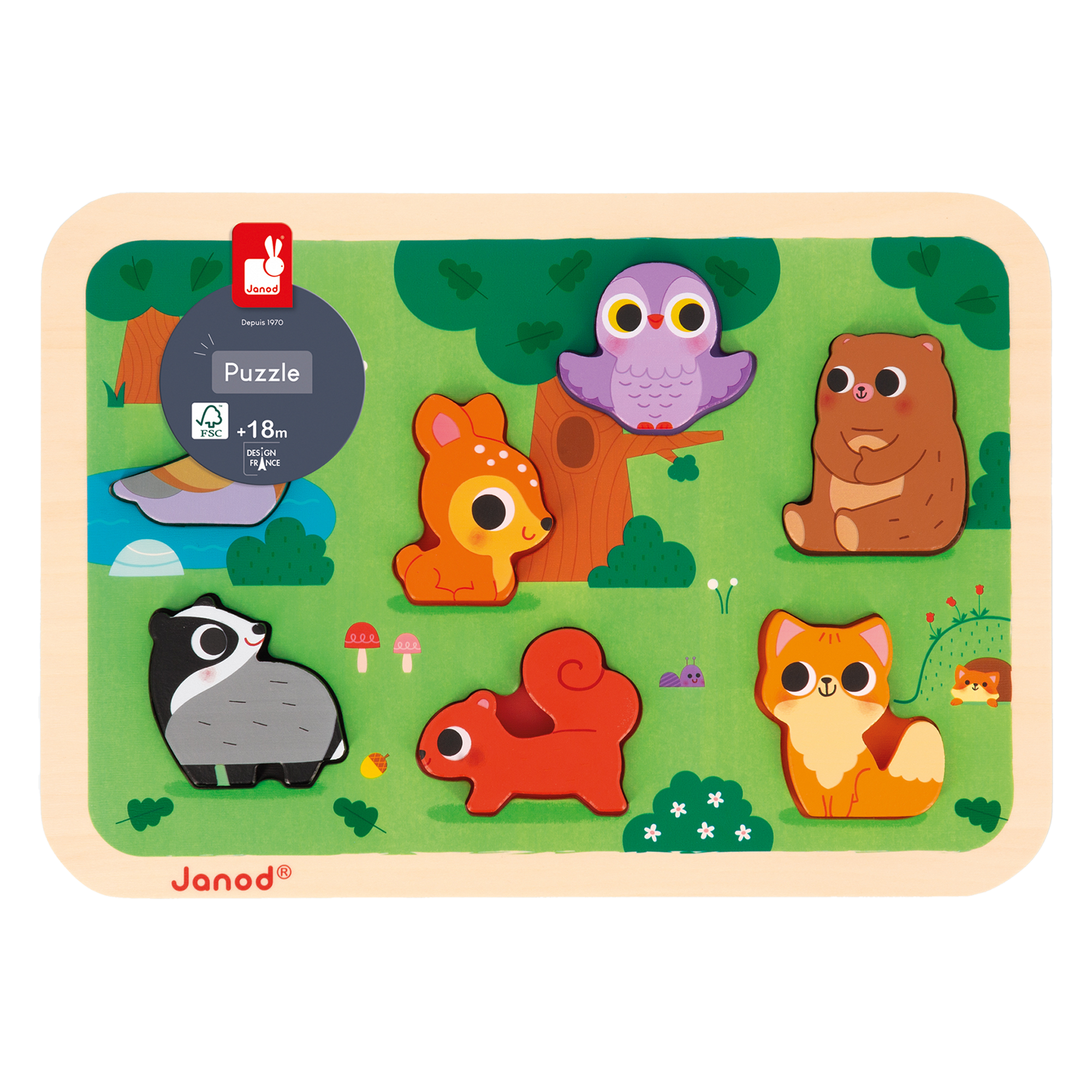 CHUNKY PUZZLE - LA FORÊT JANOD PUZZLES