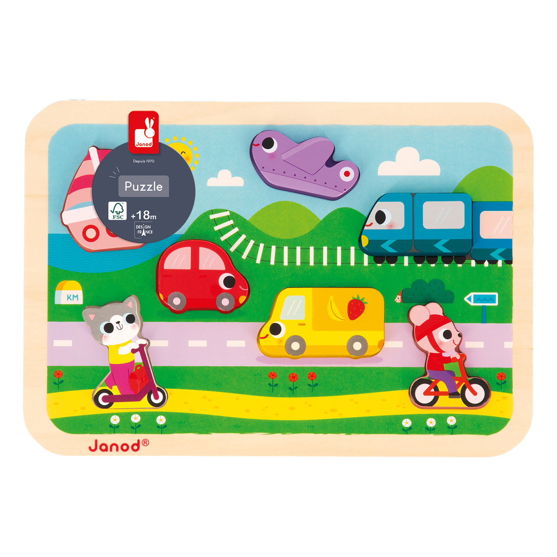 CHUNKY PUZZLE - LES VÉHICULES JANOD PUZZLES