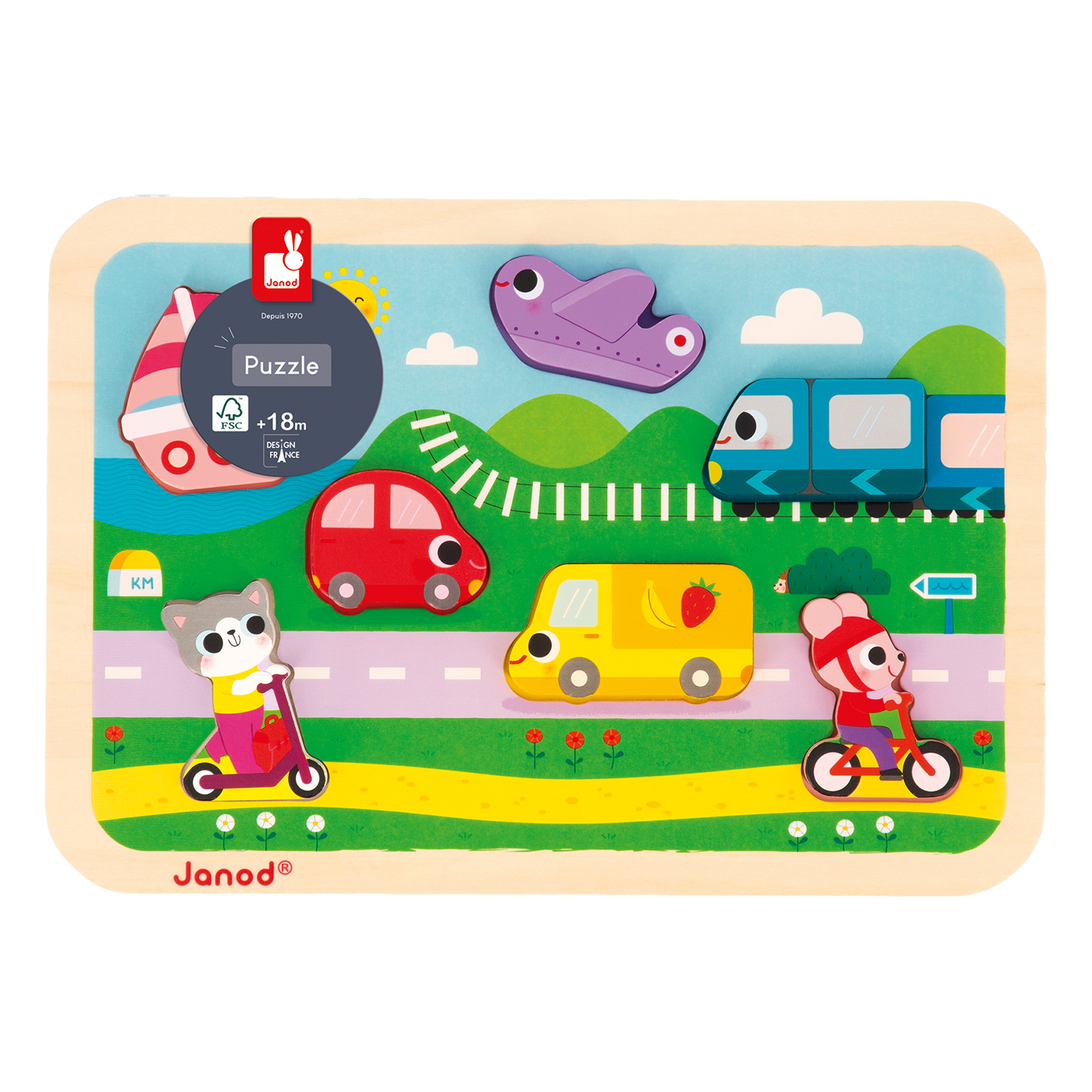 CHUNKY PUZZLE - LES VÉHICULES JANOD PUZZLES