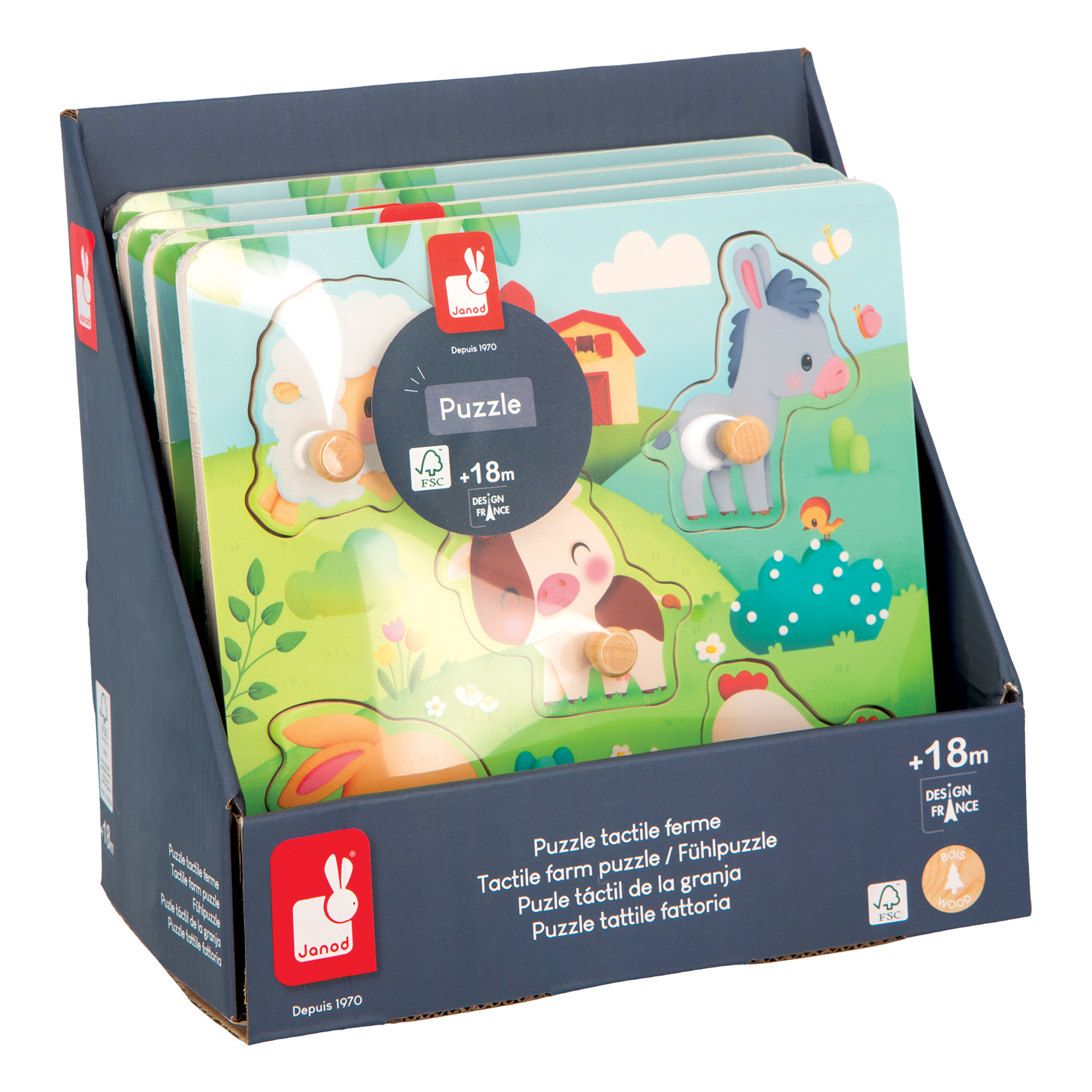 FERME: PUZZLE TACTILE FERME JANOD