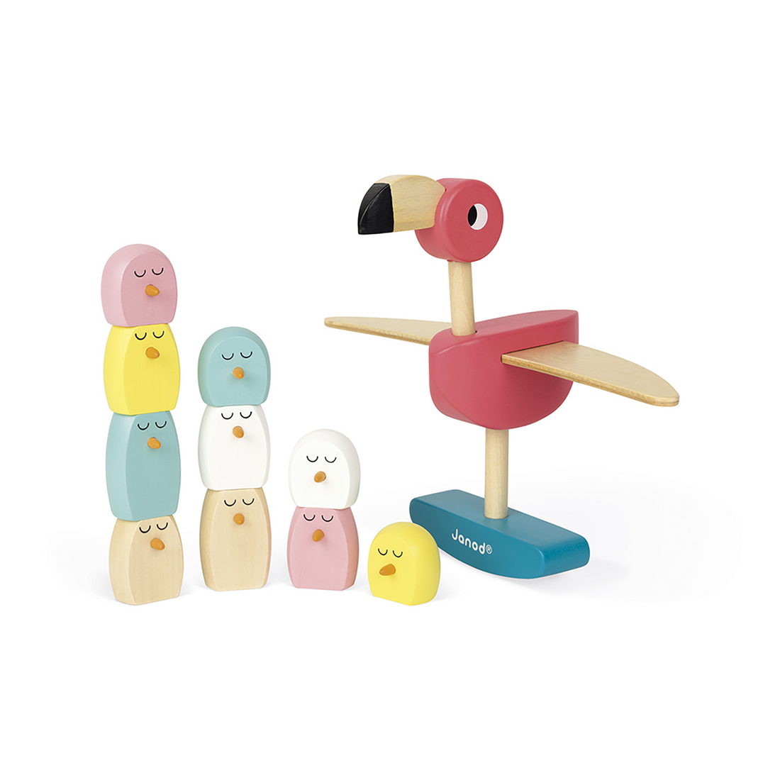 JEU D'ÉQUILIBRE FLAMAND ROSE JANOD