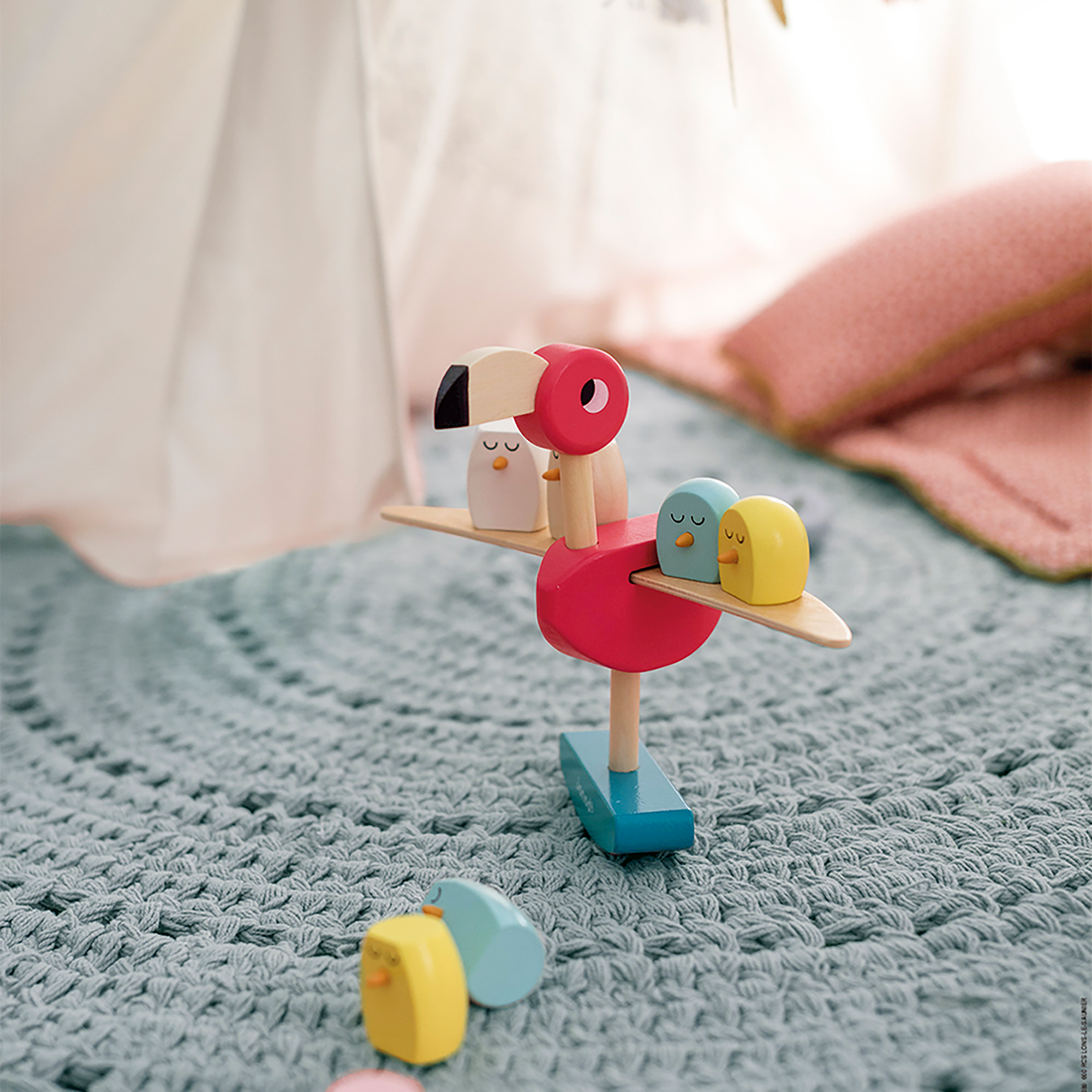 JEU D'ÉQUILIBRE FLAMAND ROSE JANOD