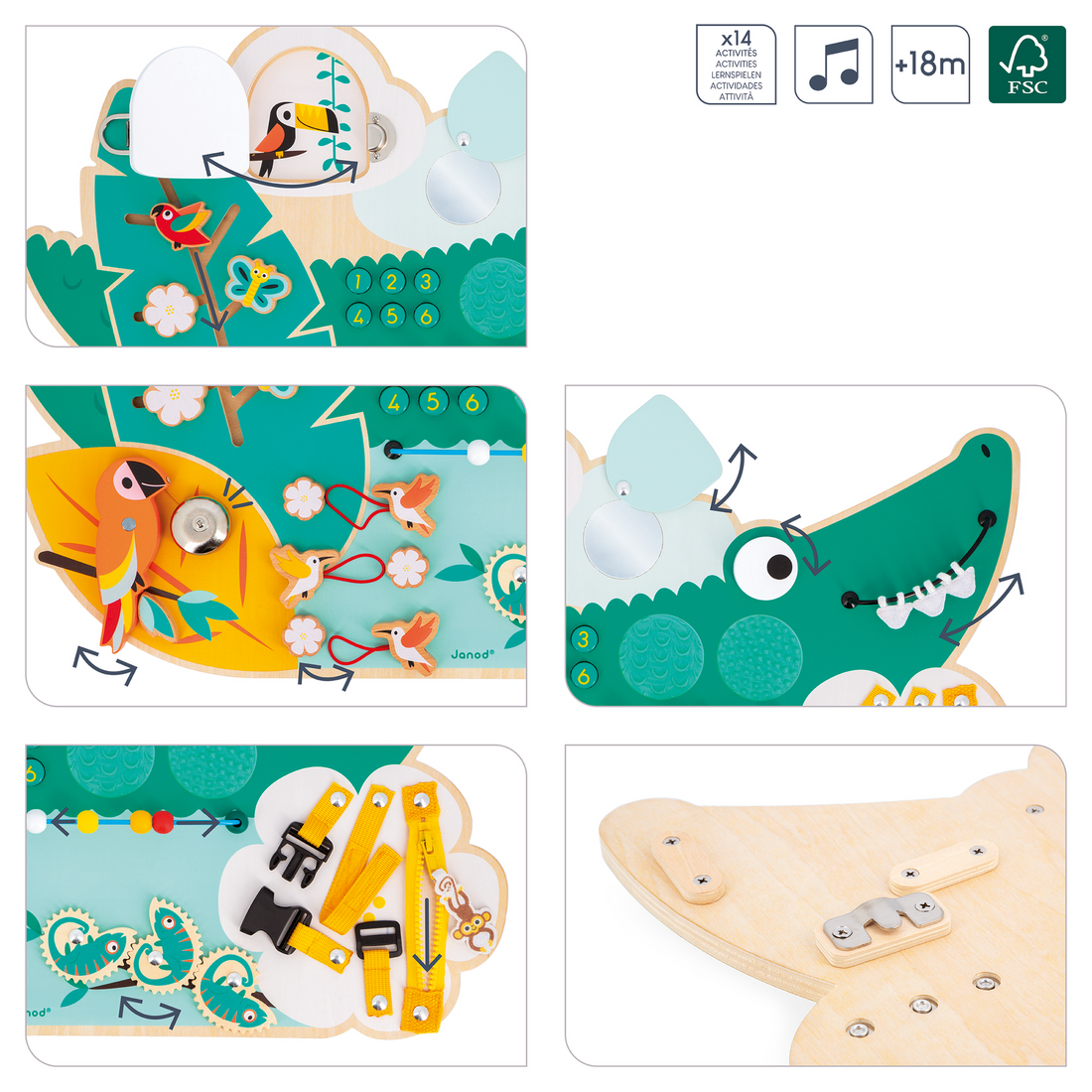 TROPIK: TABLEAU D'ACTIVITÉS CROCODILE JANOD