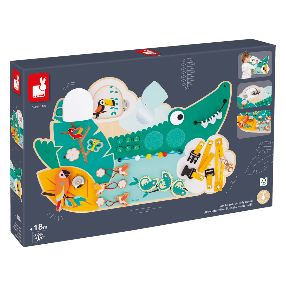 TROPIK: TABLEAU D'ACTIVITÉS CROCODILE JANOD