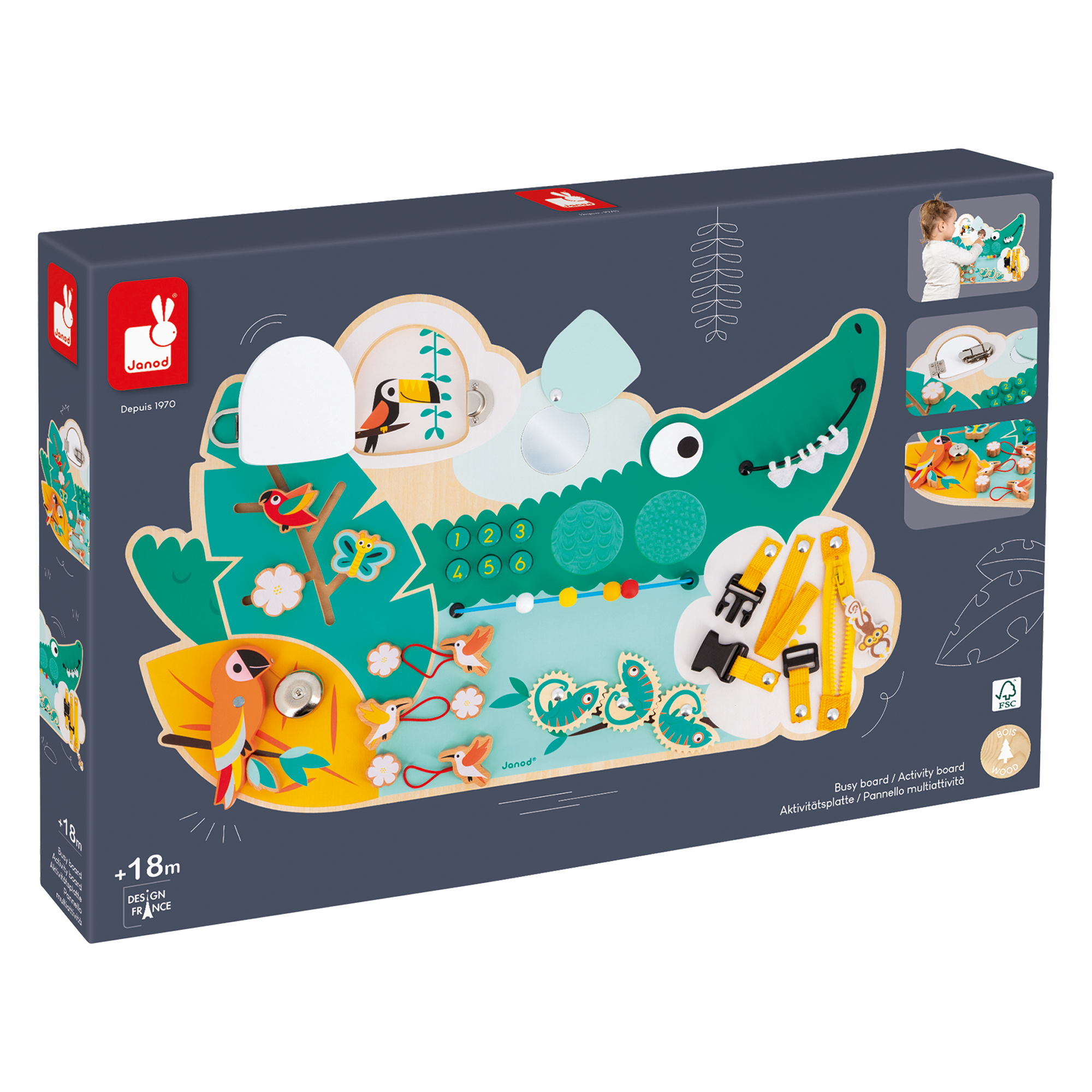 TROPIK: TABLEAU D'ACTIVITÉS CROCODILE JANOD