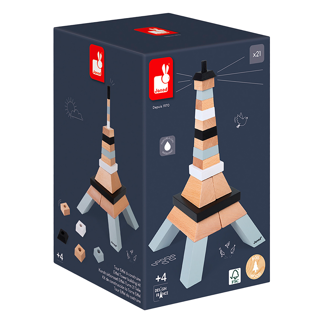 JEU DE CONSTRUCTION TOUR EIFFEL - 30.5 CM JANOD