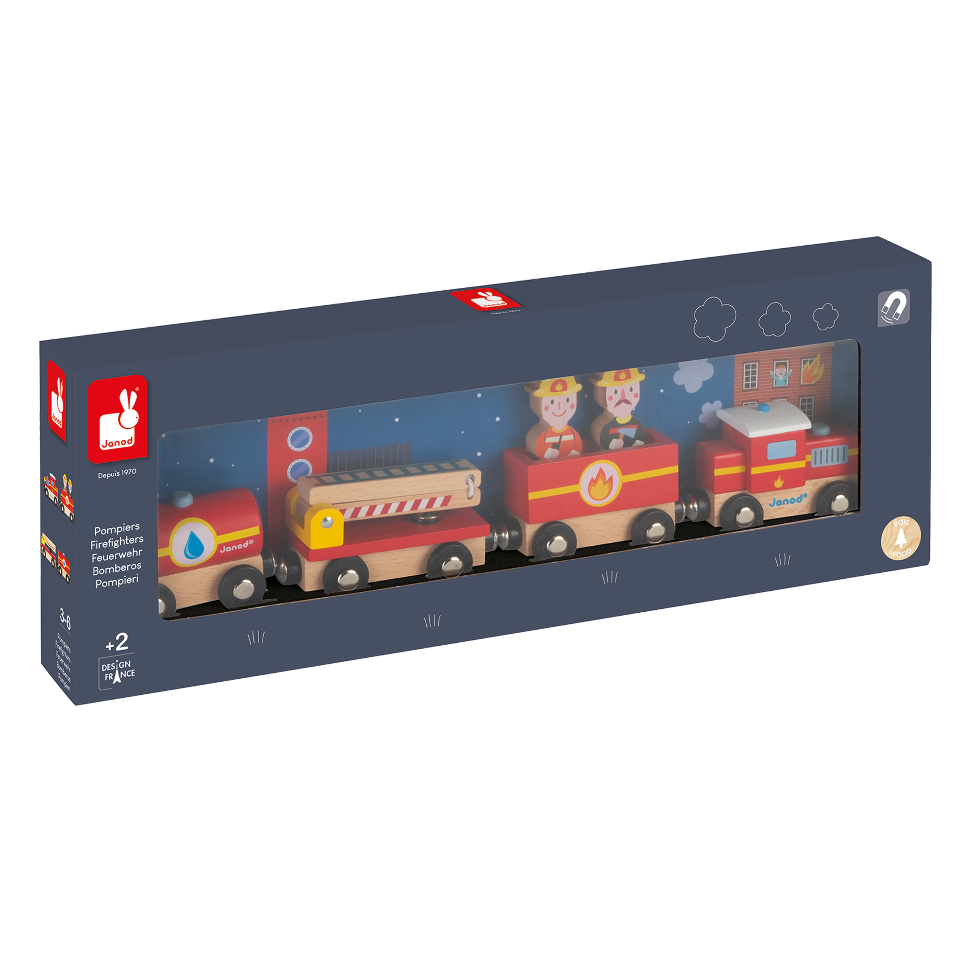 TRAIN DE POMPIERS AIMANTÉ JANOD