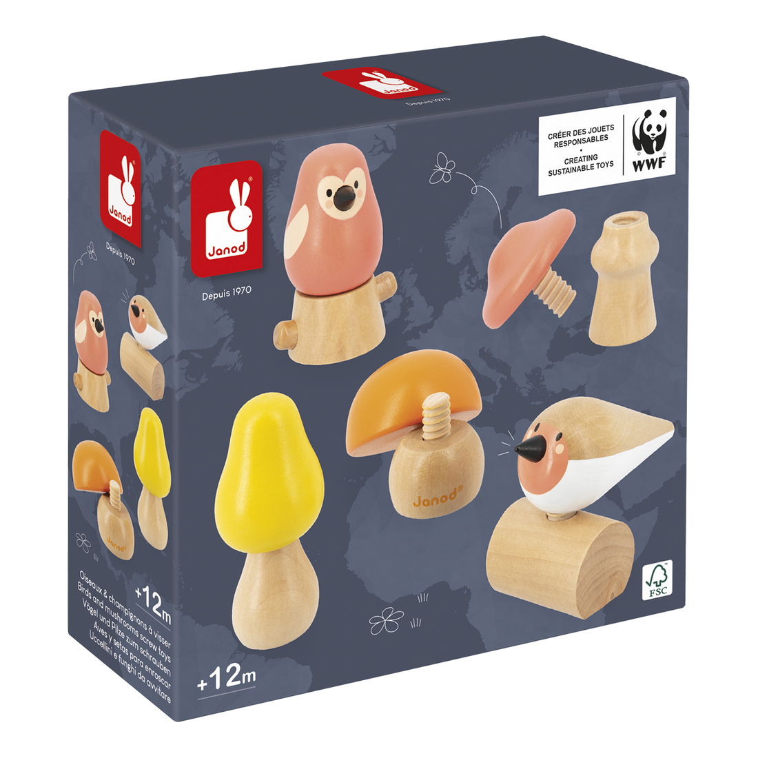 OISEAUX & CHAMPIGNONS À VISSER JANOD