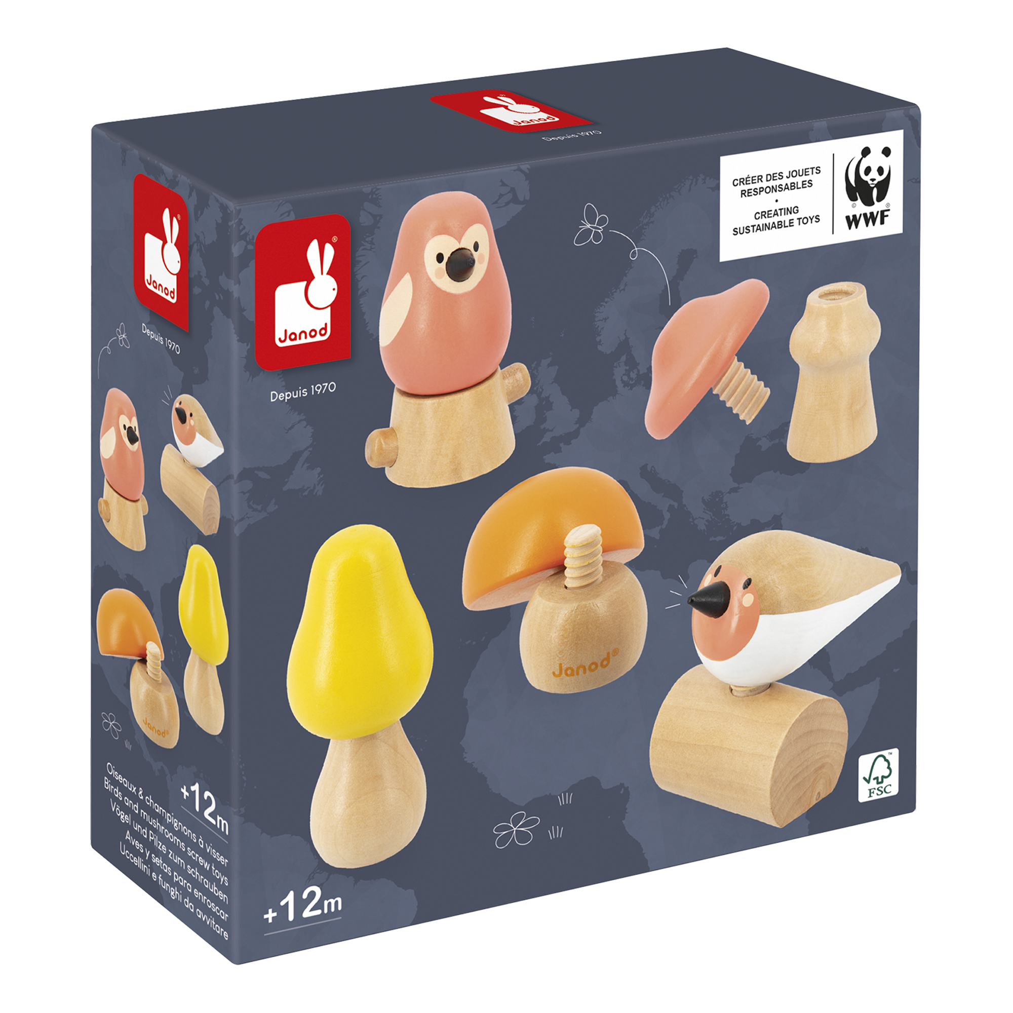OISEAUX & CHAMPIGNONS À VISSER JANOD