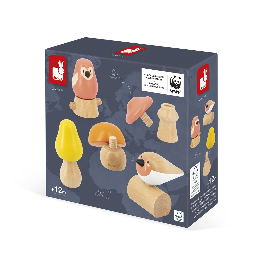 OISEAUX & CHAMPIGNONS À VISSER JANOD