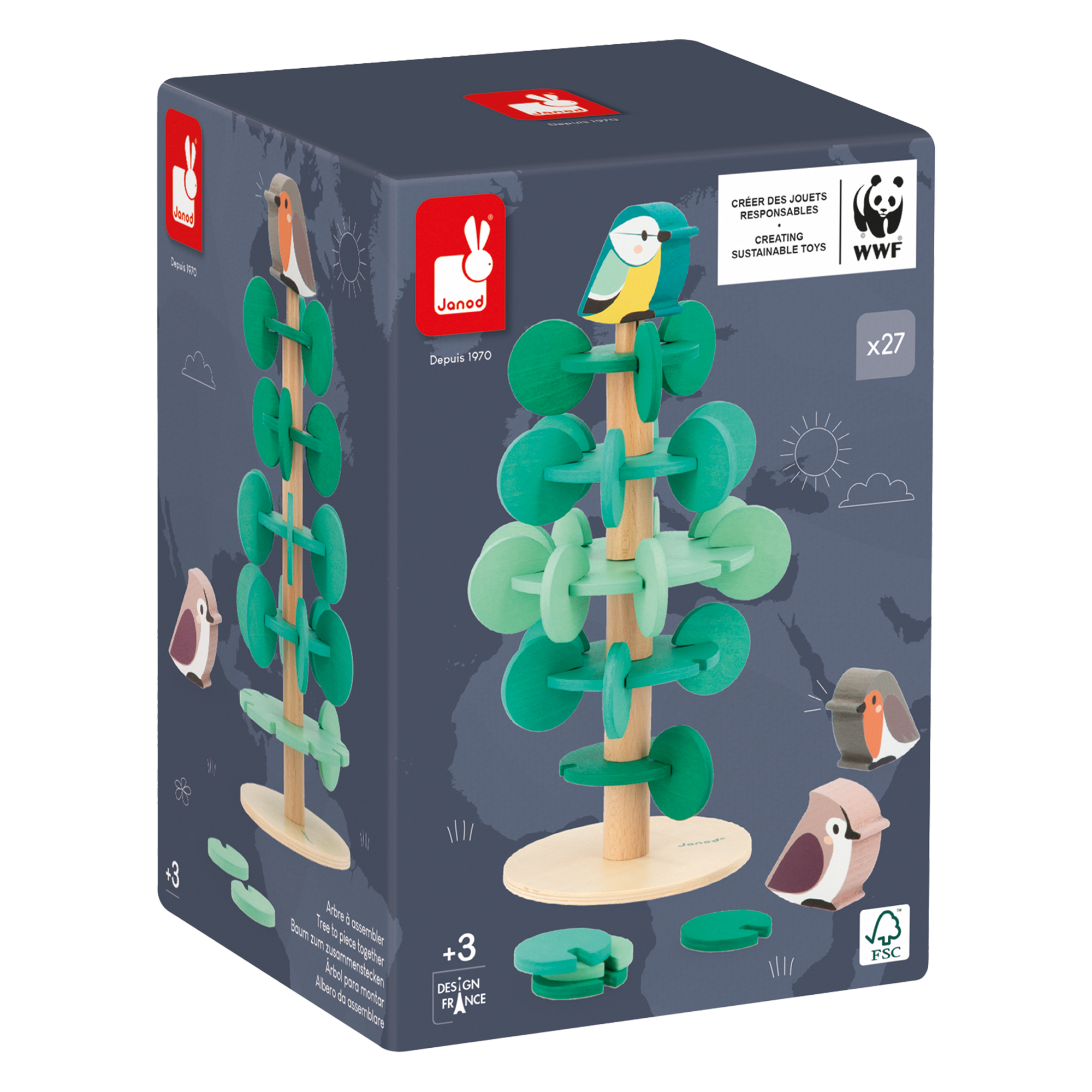 ARBRE À ASSEMBLER - 37pcs JANOD