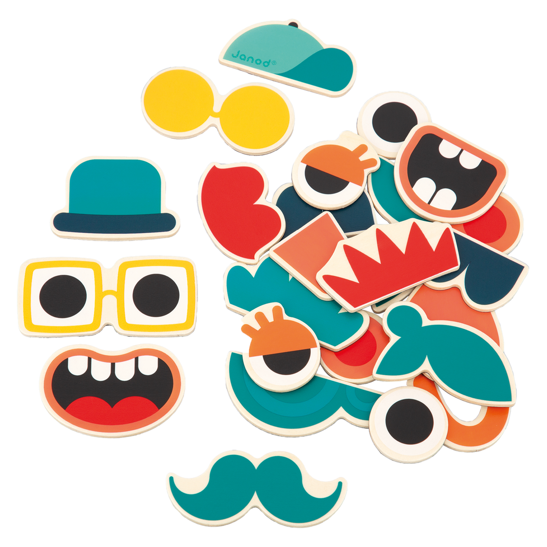 MIX AND MATCH PORTRAIT MAGNETS - 24pcs JANOD