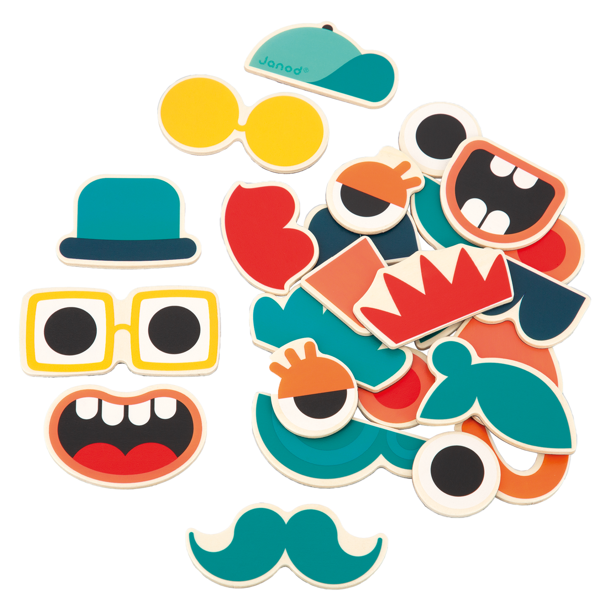 MIX AND MATCH PORTRAIT MAGNETS - 24pcs JANOD