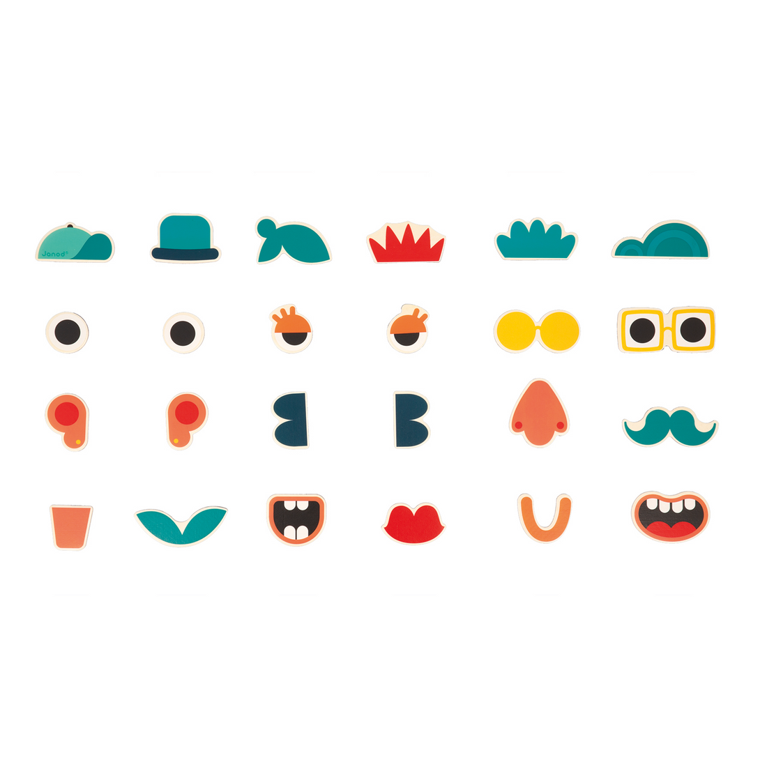MIX AND MATCH PORTRAIT MAGNETS - 24pcs JANOD